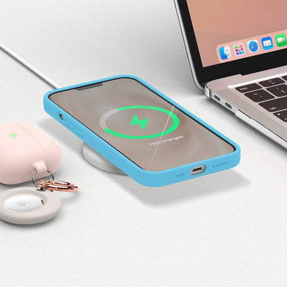 Husa Soft Silicone - iPhone 13 Pro - Acid Blue