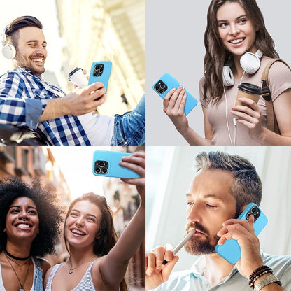 Husa Soft Silicone - iPhone 13 Pro - Acid Blue