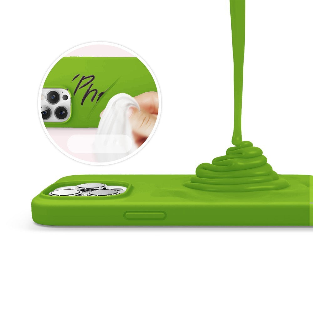 Husa Soft Silicone - iPhone 13 Pro - Acid Green