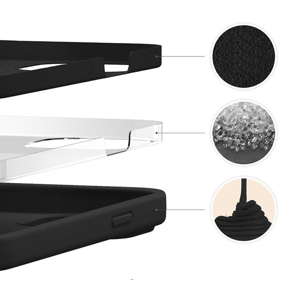 Husa Soft Silicone - iPhone 13 Pro - Negru