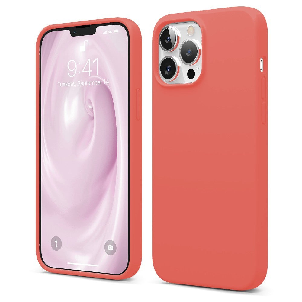 Husa Soft Silicone - iPhone 13 Pro - Orange