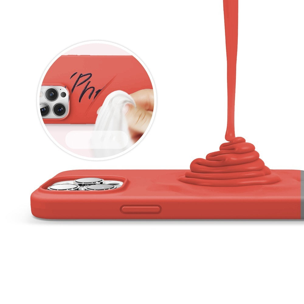 Husa Soft Silicone - iPhone 13 Pro - Orange