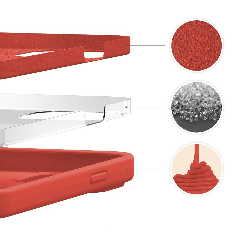 Husa Soft Silicone - iPhone 13 Pro - Orange