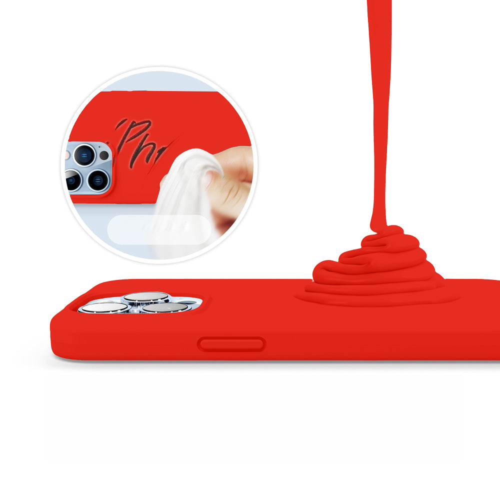Husa Soft Silicone - iPhone 13 Pro Max - Red