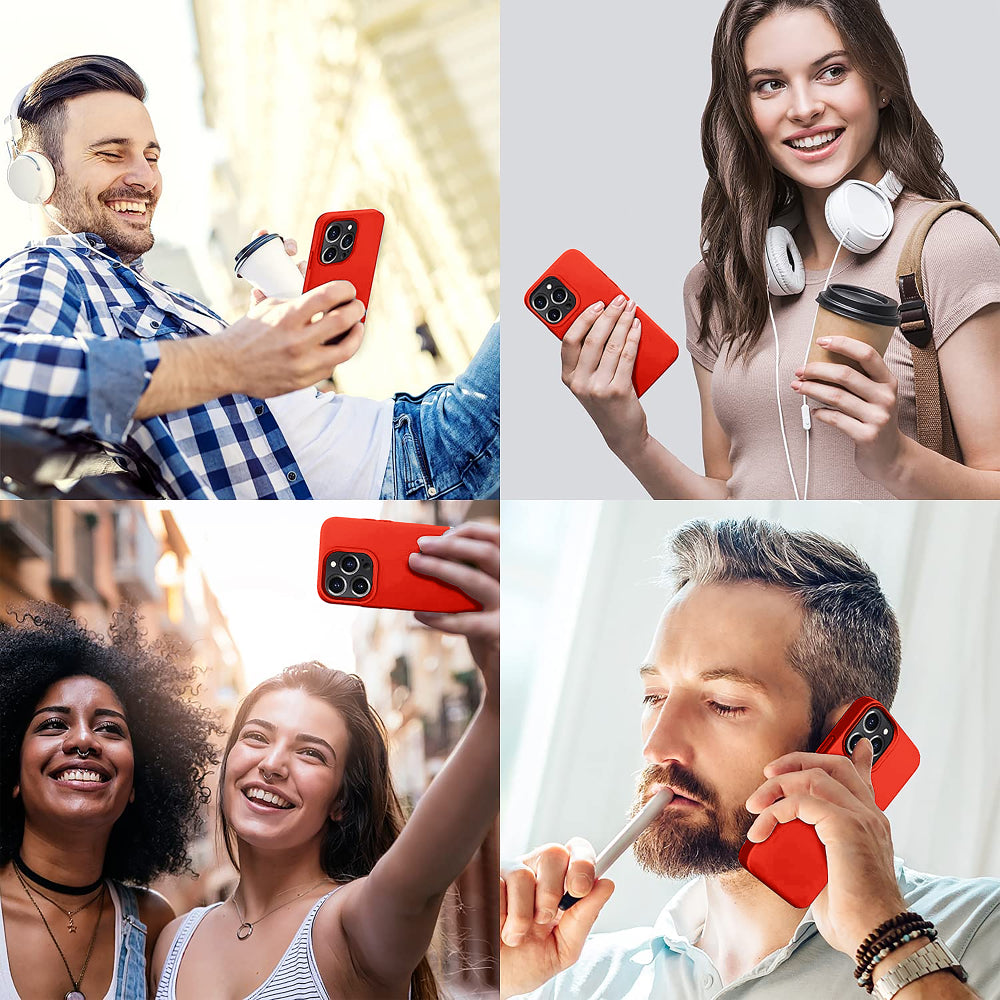 Husa Soft Silicone - iPhone 13 Pro Max - Red