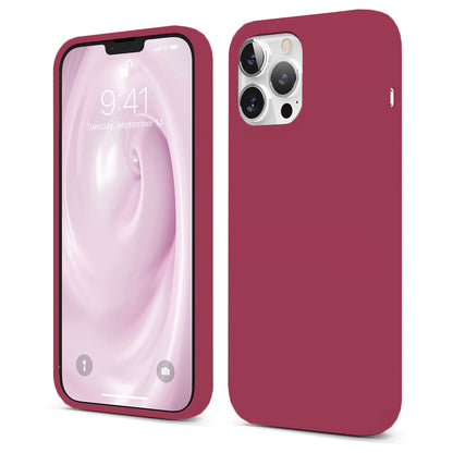 Husa Soft Silicone - iPhone 13 Pro Max - Burgundy