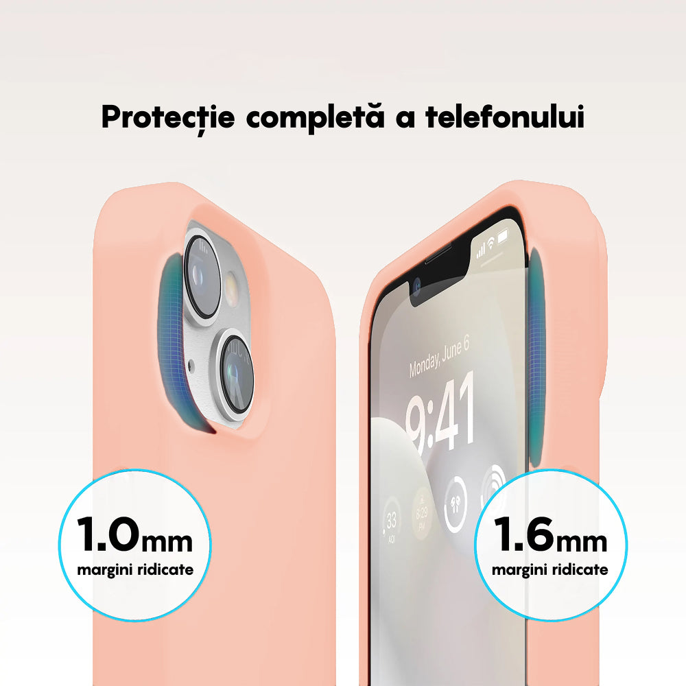 Husa Soft Silicone - iPhone 14 - Pink Sand