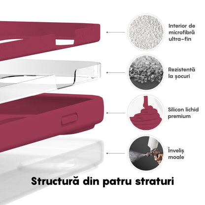 Husa Soft Silicone - iPhone 14 - Burgundy