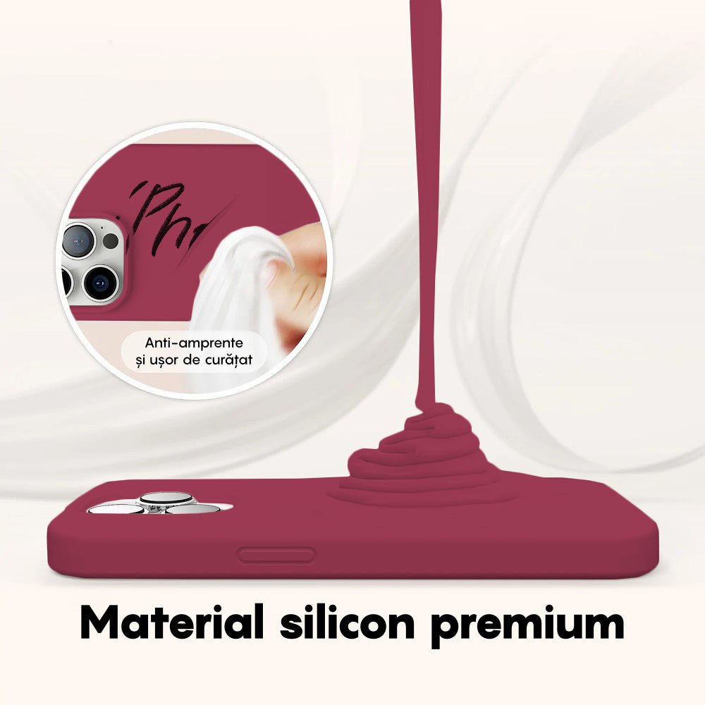 Husa Soft Silicone - iPhone 14 - Burgundy