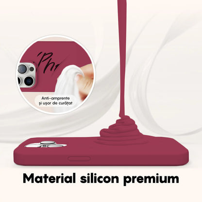 Husa Soft Silicone - iPhone 14 - Burgundy
