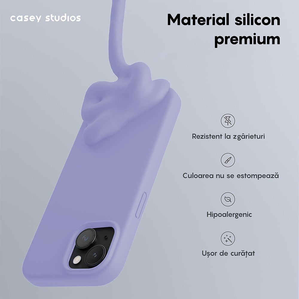 Husa Soft Silicone - iPhone 14 - Light Lilac