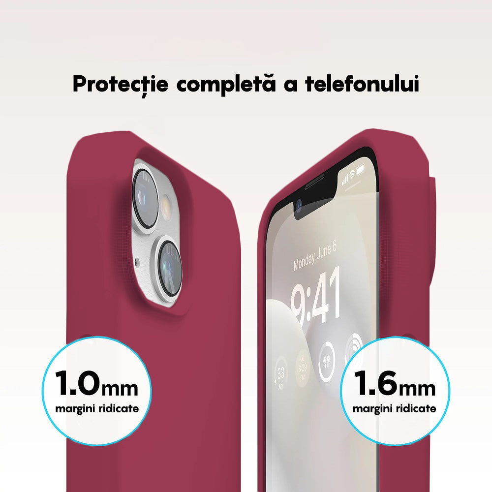 Husa Soft Silicone - iPhone 14 - Burgundy