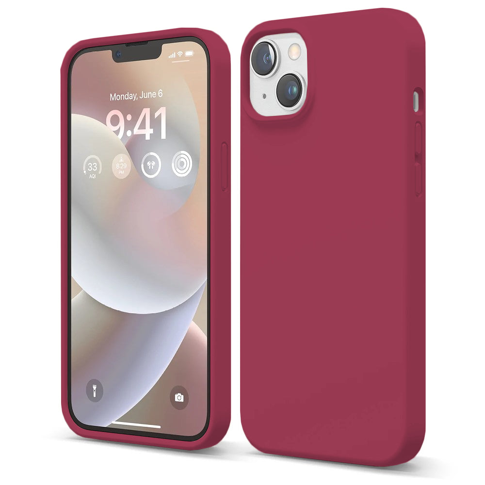 Husa Soft Silicone - iPhone 14 - Burgundy