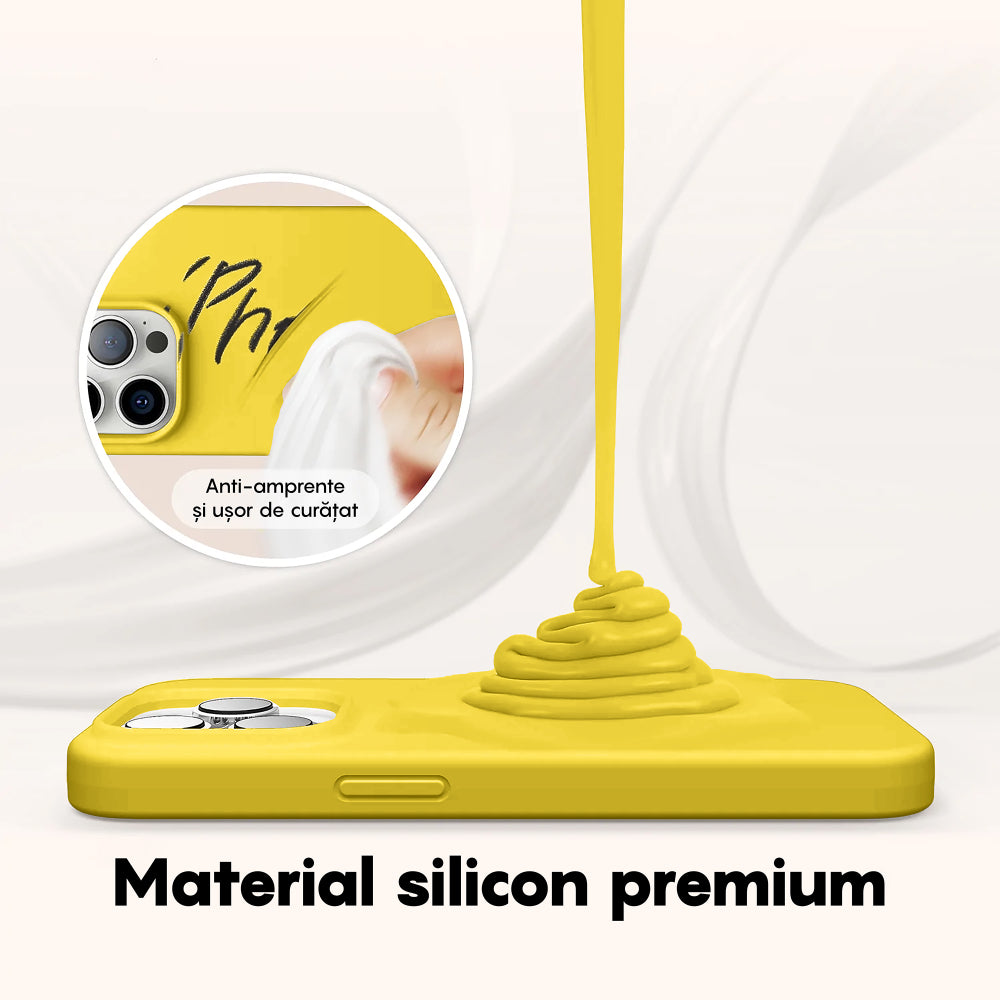 Husa Soft Silicone - iPhone 14 - Yellow