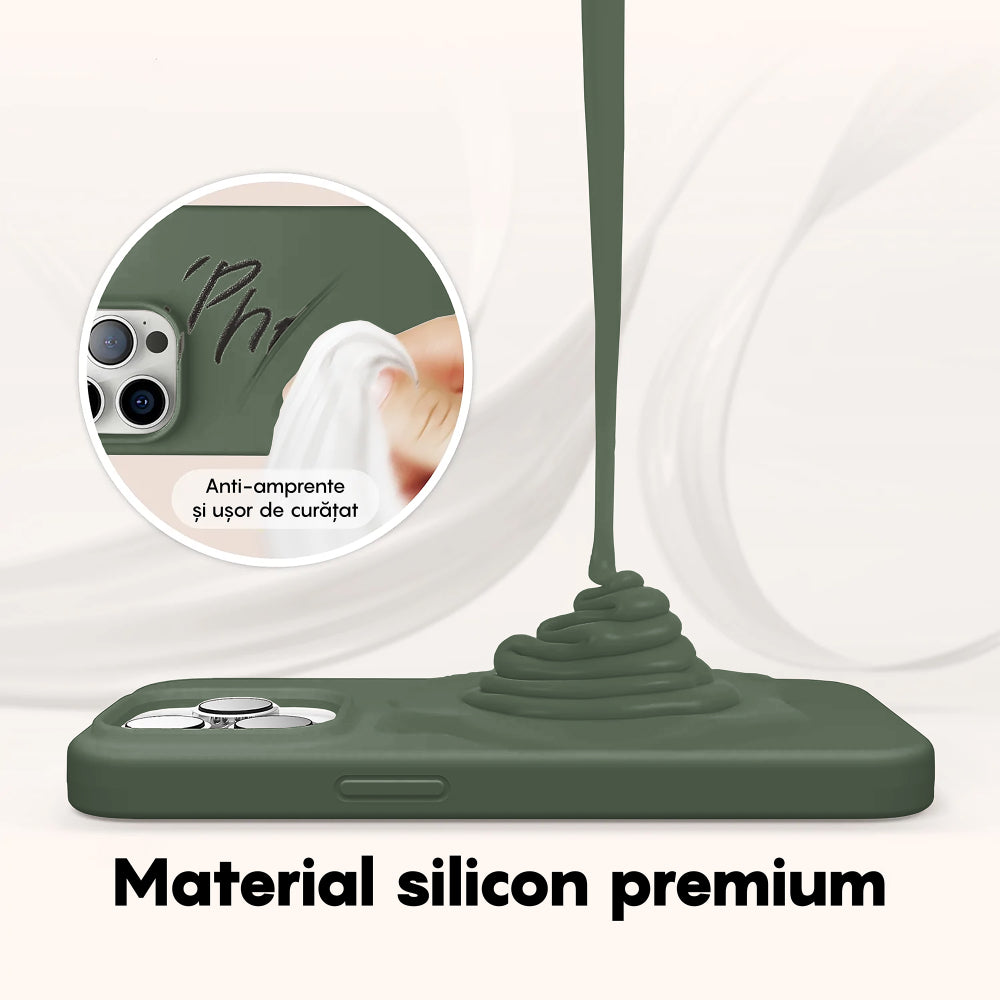 Husa Soft Silicone - iPhone 14 - Webster Green