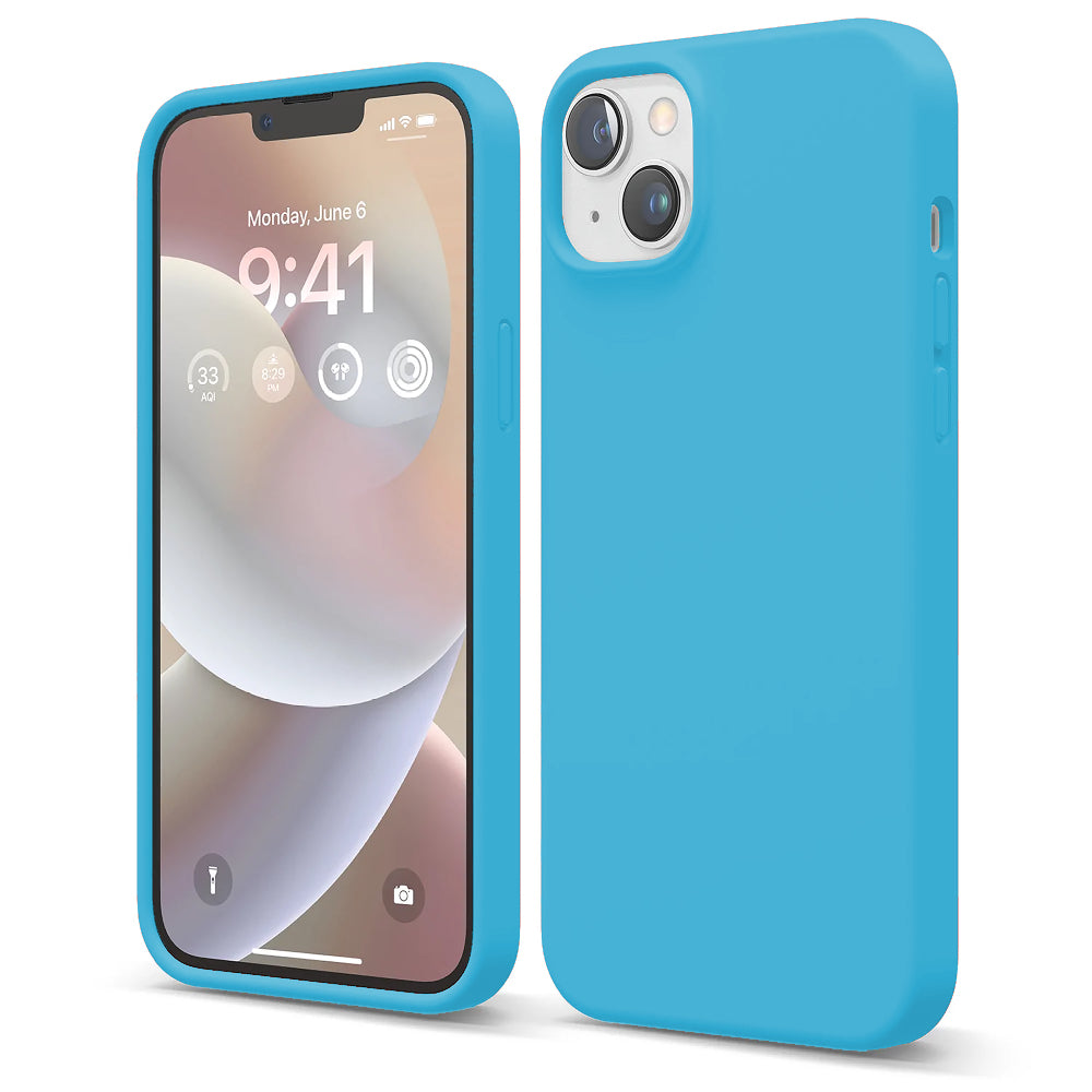 Husa Soft Silicone - iPhone 14 - Cadet Blue