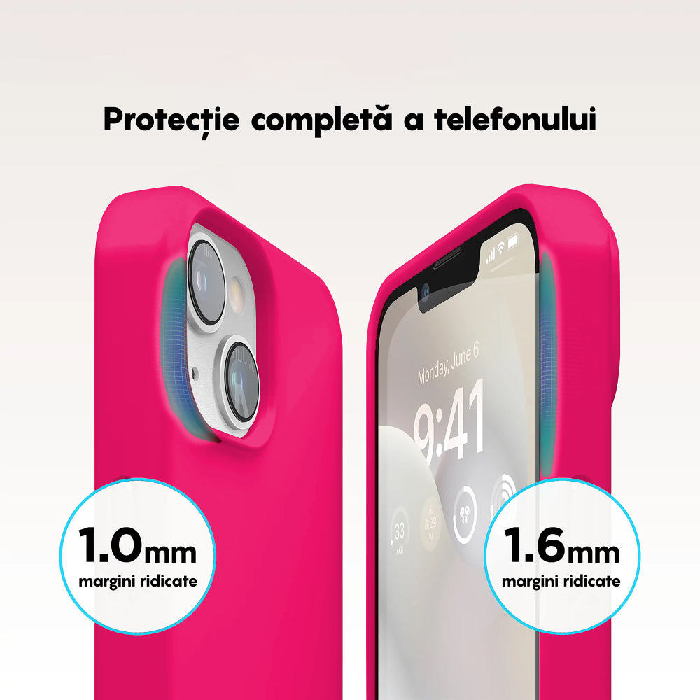 Husa Soft Silicone - iPhone 14 - Fuchsia