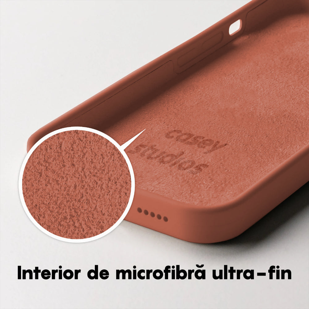 Husa Soft Silicone - iPhone 14 Plus - Orange Red