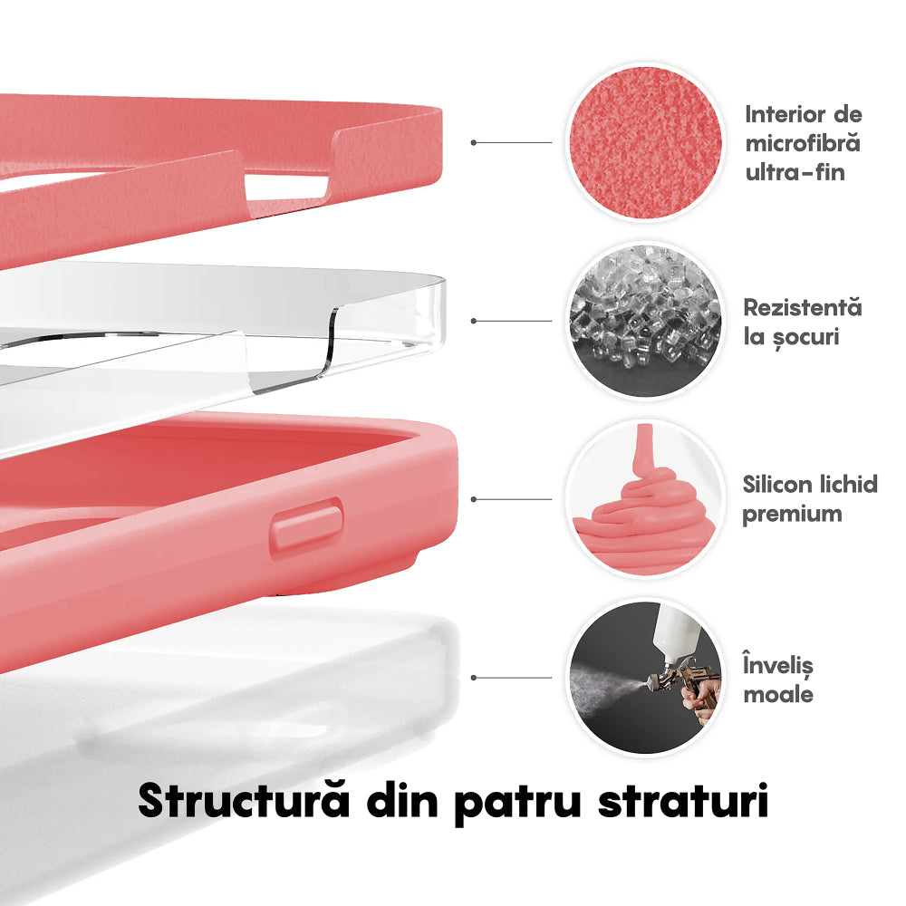 Husa Soft Silicone - iPhone 14 Plus - Roz