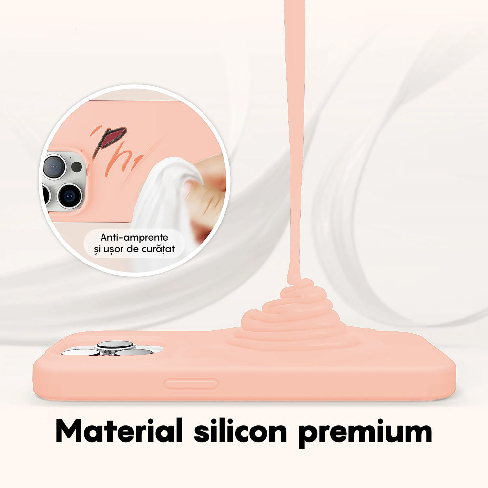Husa Soft Silicone - iPhone 14 Plus - Pink Sand