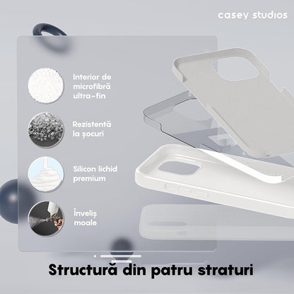 Husa Soft Silicone - iPhone 14 Pro - Alb