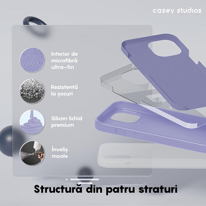 Husa Soft Silicone - iPhone 14 Pro - Light Lilac