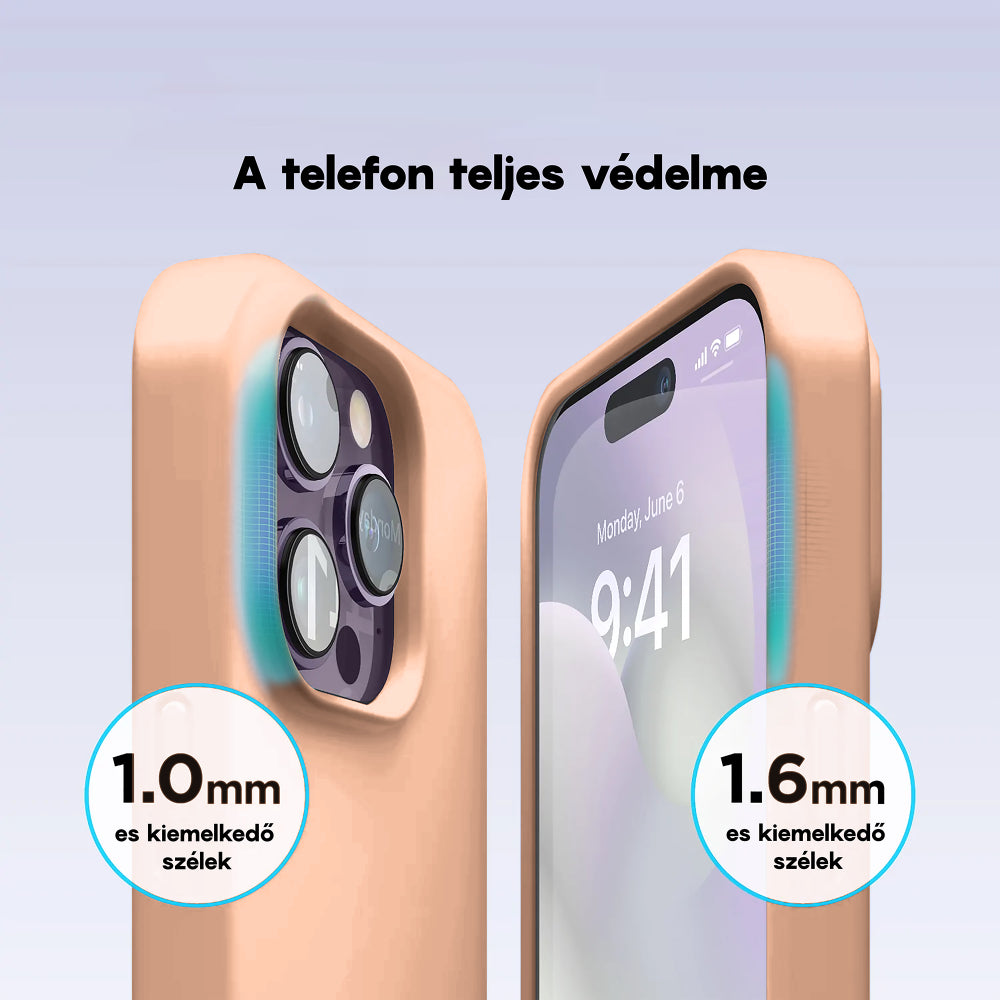 Husa Soft Silicone - iPhone 14 Pro - Pink Sand
