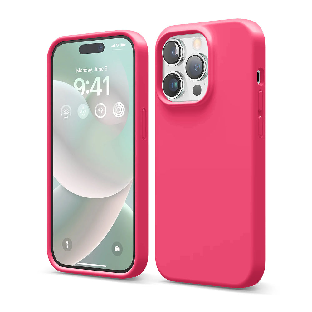 Husa Soft Silicone - iPhone 14 Pro - Fuchsia