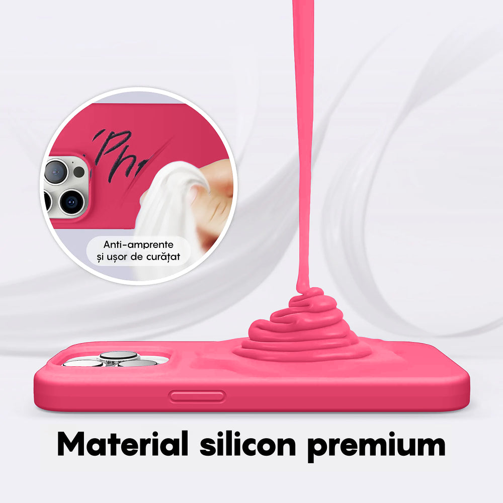 Husa Soft Silicone - iPhone 14 Pro - Fuchsia