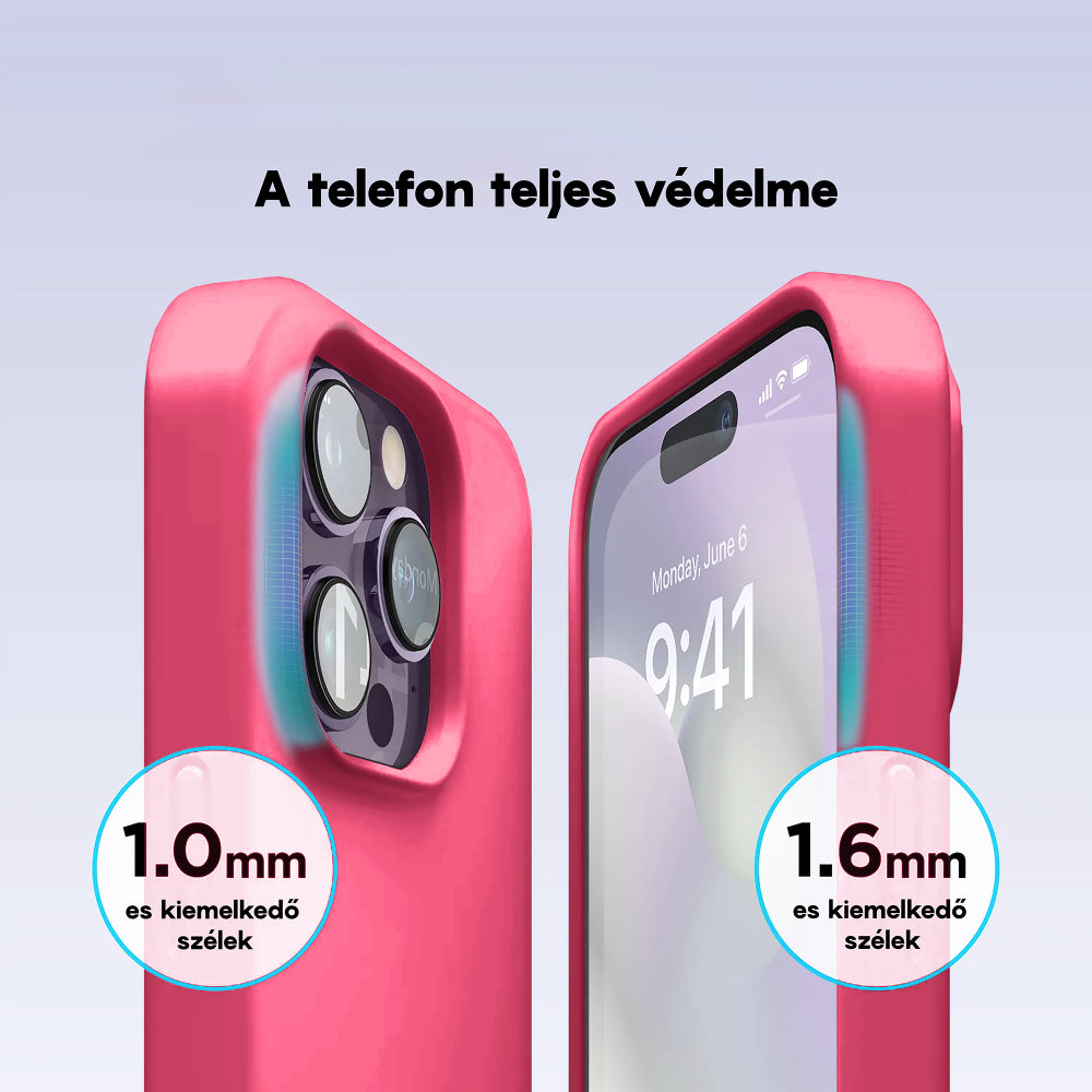 Husa Soft Silicone - iPhone 14 Pro - Fuchsia