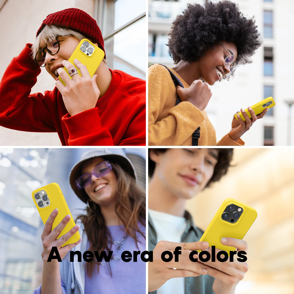 Husa Soft Silicone - iPhone 14 Pro Max - Yellow