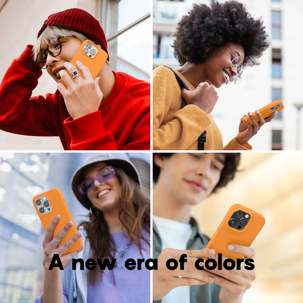 Husa Soft Silicone - iPhone 14 Pro Max - Nectarine
