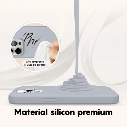 Husa Soft Silicone - iPhone 14 Pro Max - Light Gray