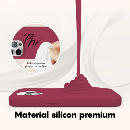 Husa Soft Silicone - iPhone 14 Pro Max - Burgundy