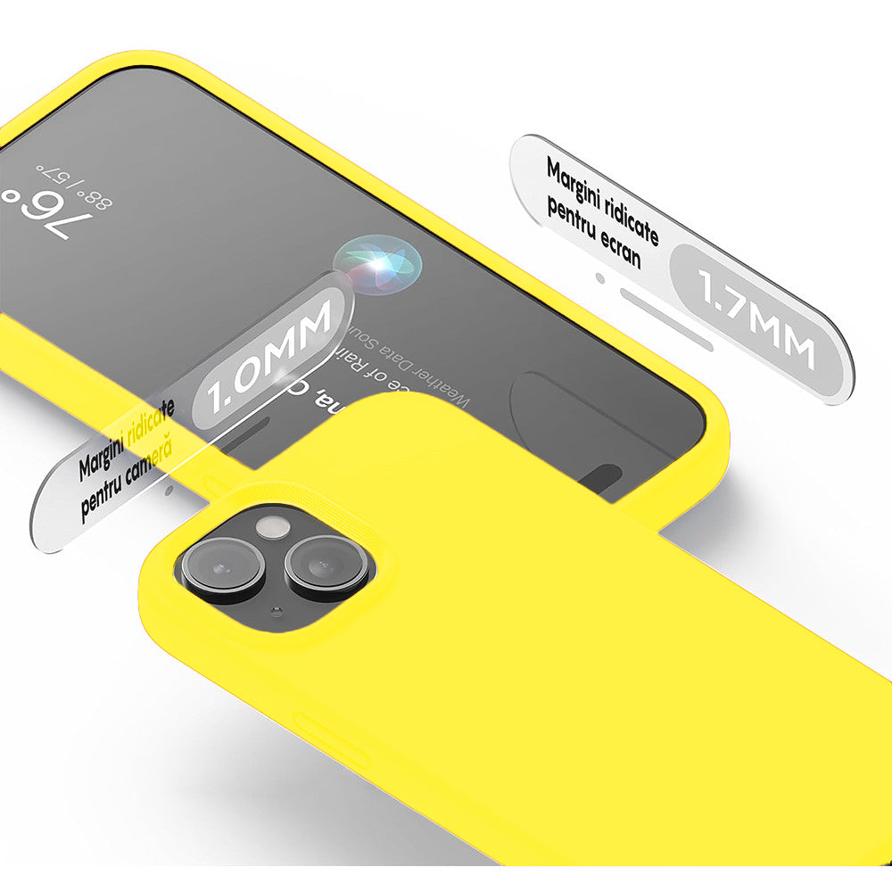 Husa Soft Silicone - iPhone 15 - Galben
