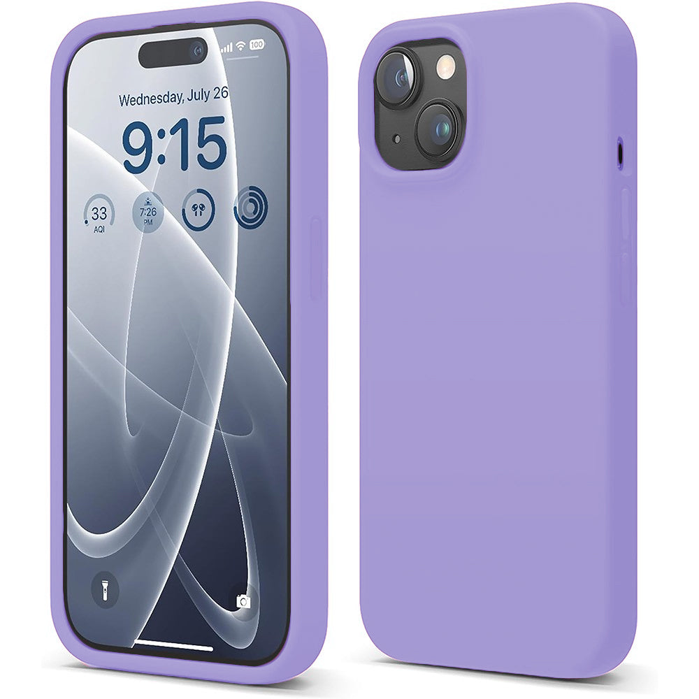 Husa Soft Silicone - iPhone 15 - Light Lilac