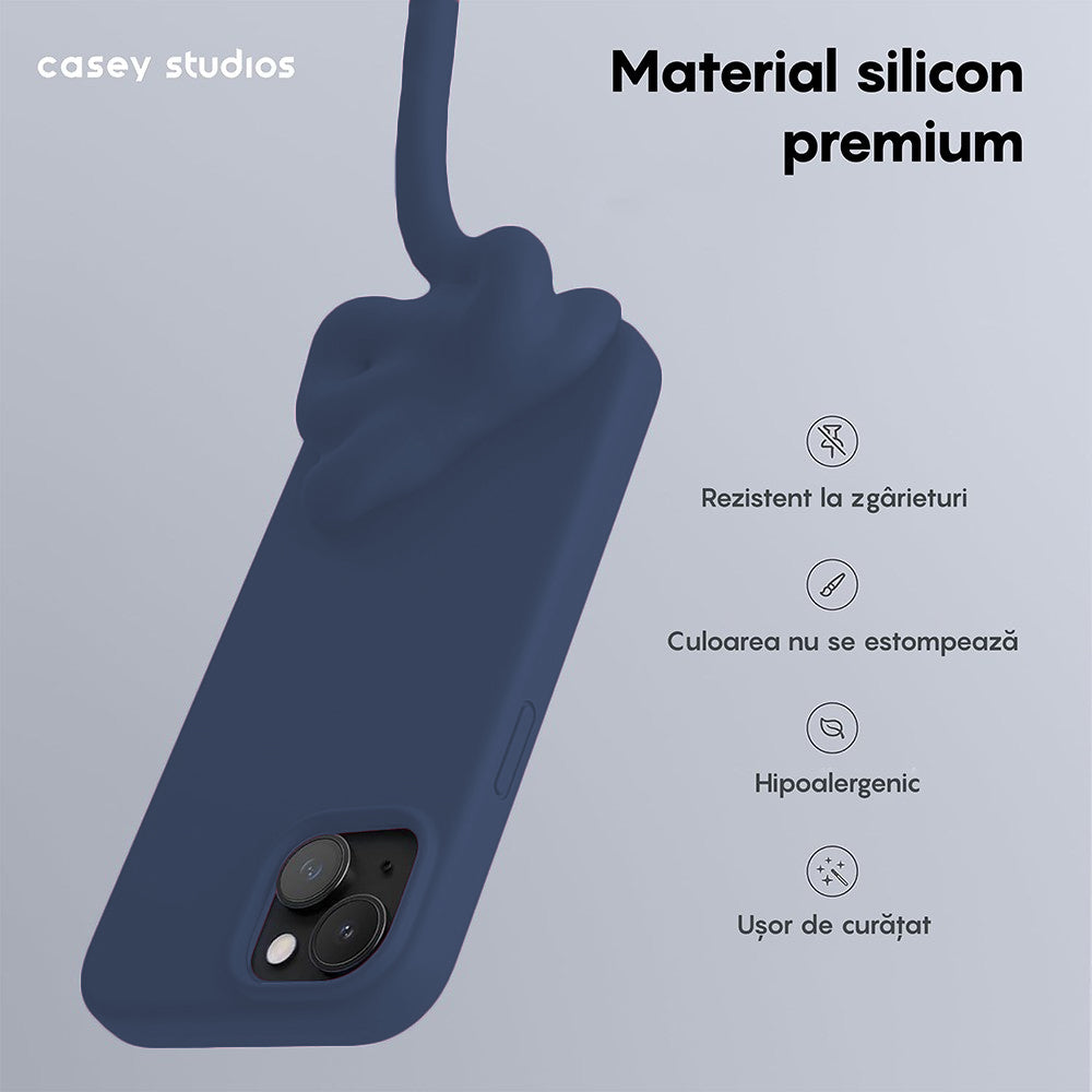 Husa Soft Silicone - iPhone 15 - Midnight Blue