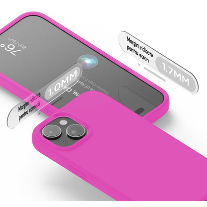 Husa Soft Silicone - iPhone 15 Plus - Fuchsia