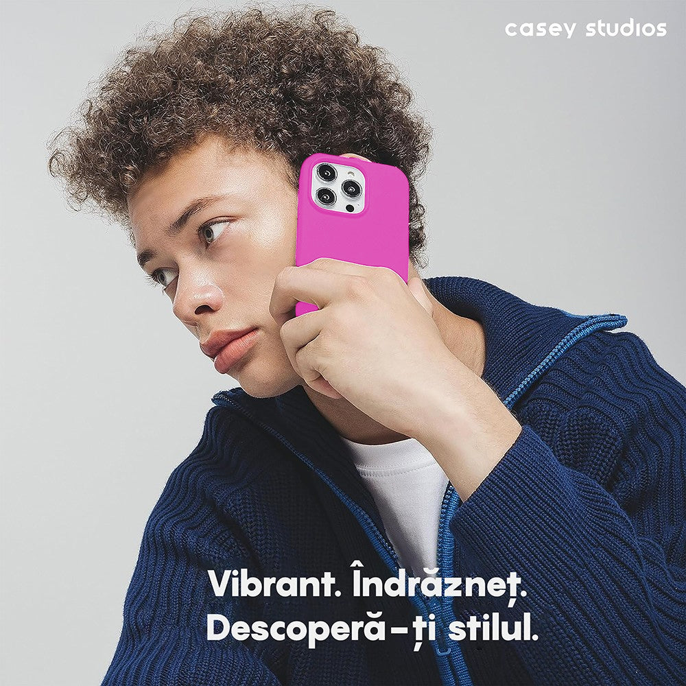 Husa Soft Silicone - iPhone 15 Plus - Fuchsia