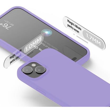 Husa Soft Silicone - iPhone 15 Plus - Light Lilac