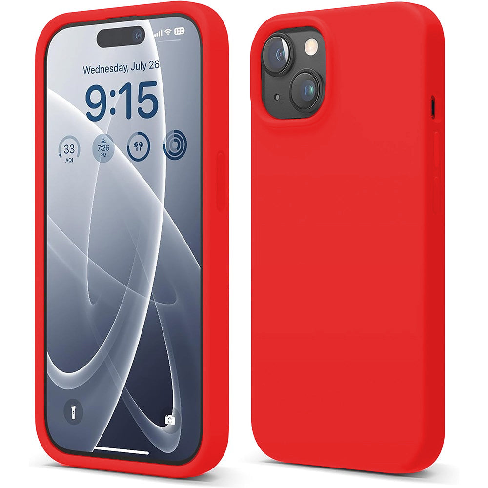 Husa Soft Silicone - iPhone 15 Plus - Rosu