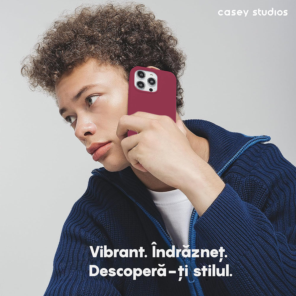 Husa Soft Silicone - iPhone 15 Plus - Burgundy