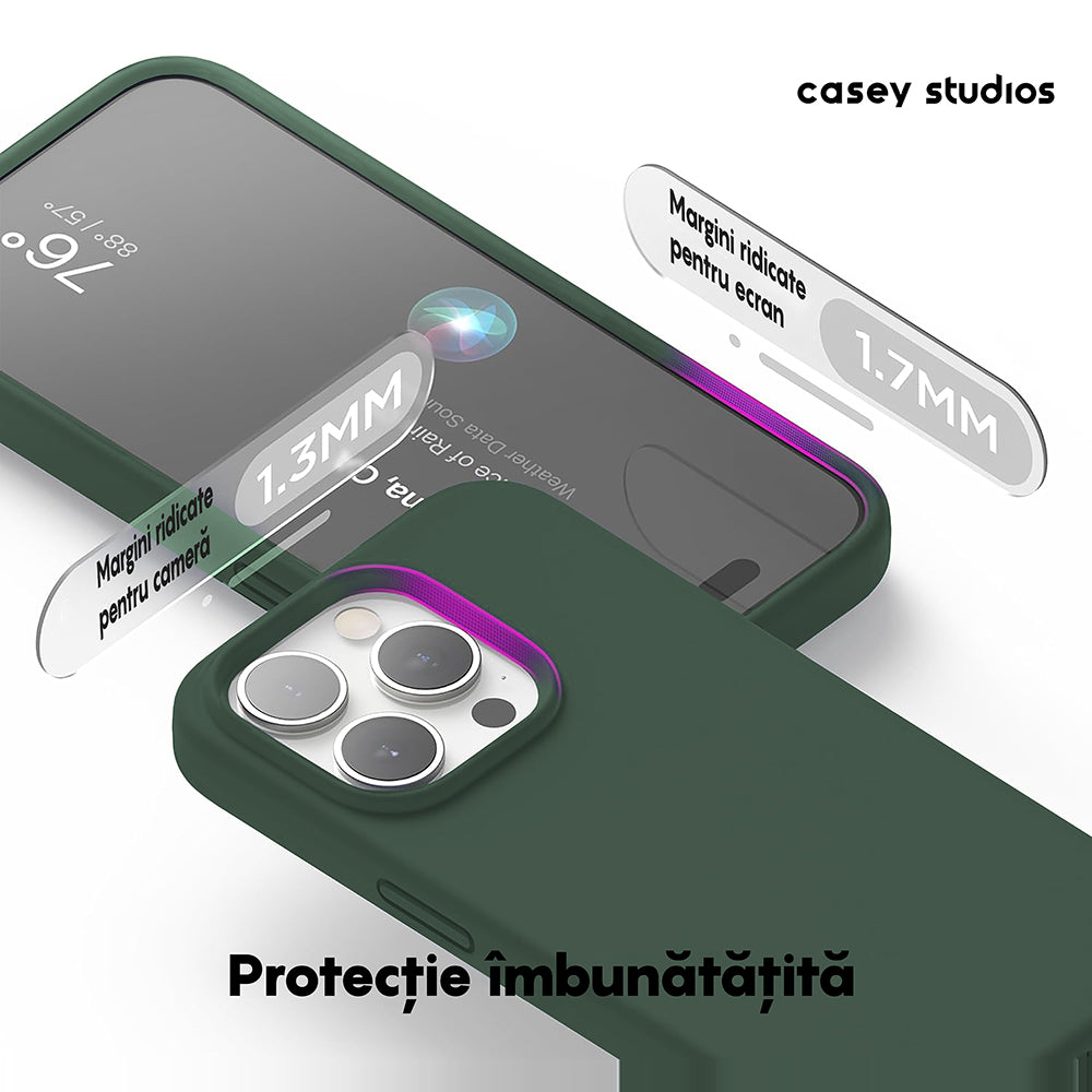 Husa Soft Silicone - iPhone 15 Pro - Webster Green