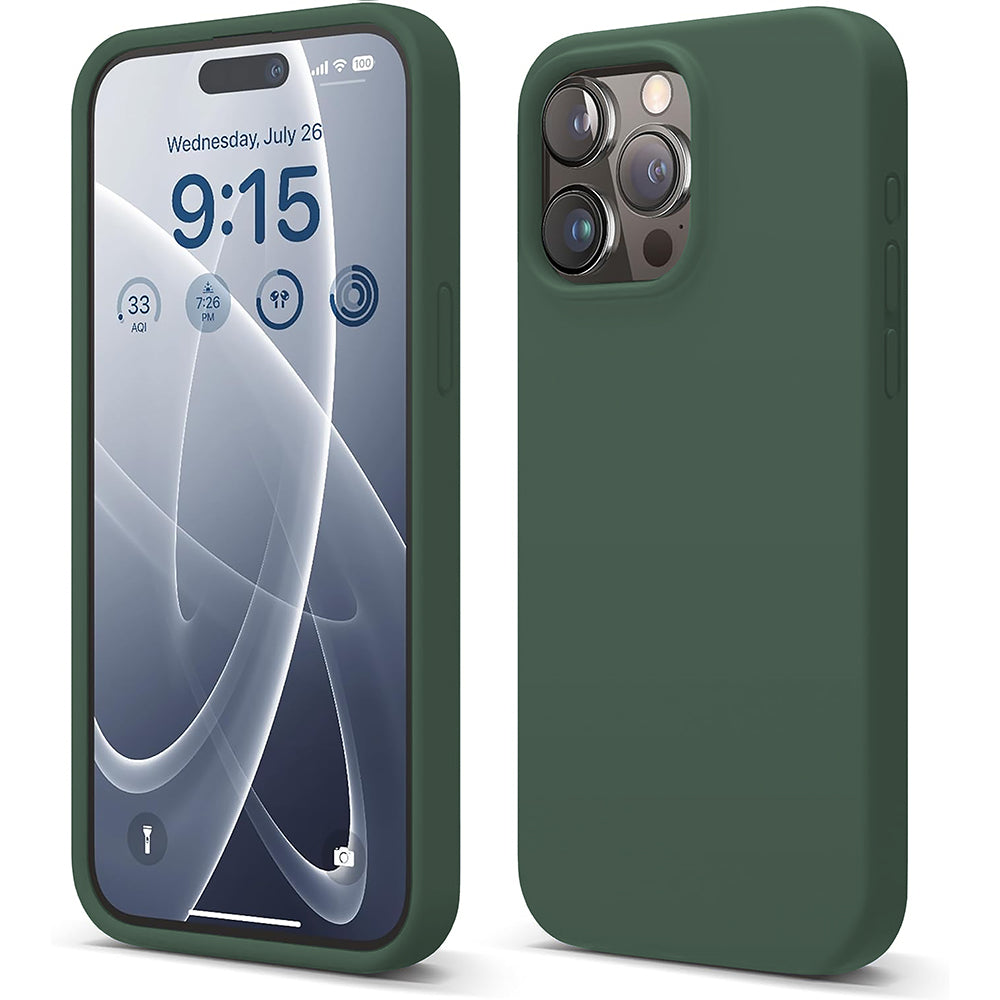 Husa Soft Silicone - iPhone 15 Pro - Webster Green