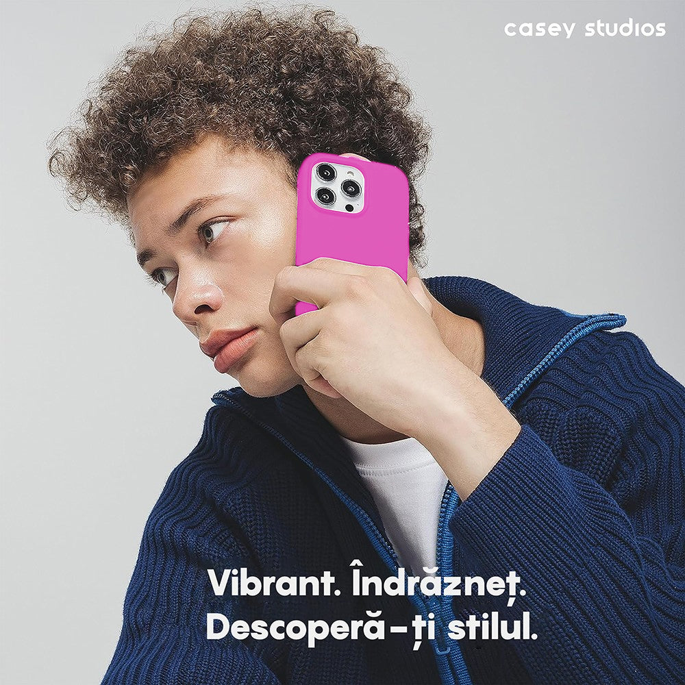 Husa Soft Silicone - iPhone 15 Pro - Fuchsia