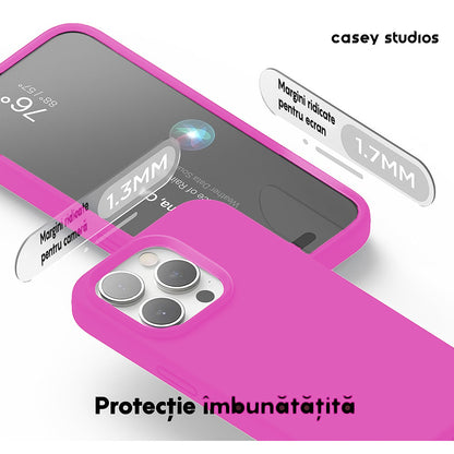 Husa Soft Silicone - iPhone 15 Pro - Fuchsia