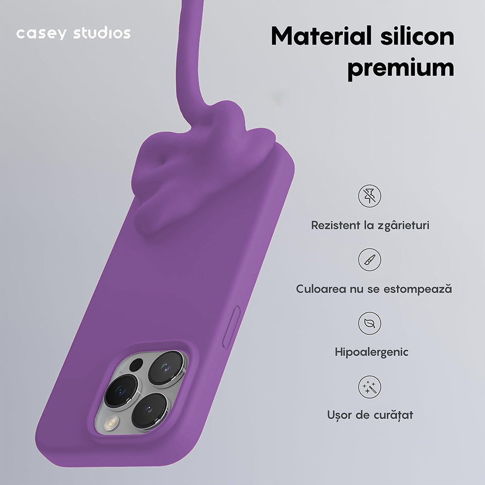 Husa Soft Silicone - iPhone 15 Pro - Light Purple