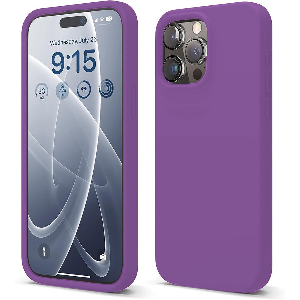 Husa Soft Silicone - iPhone 15 Pro - Light Purple