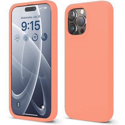 Husa Soft Silicone - iPhone 15 Pro - Nectarine