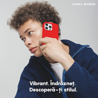 Husa Soft Silicone - iPhone 15 Pro - Rosu